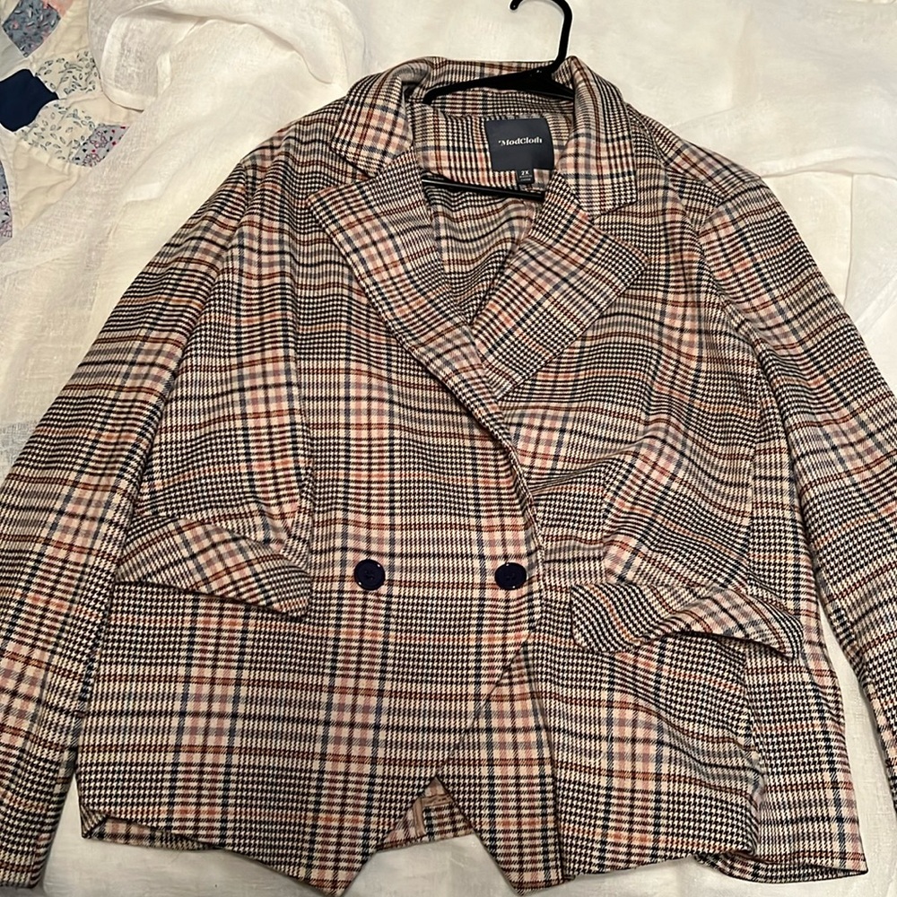 Plaid ModCloth Blazer size 2X